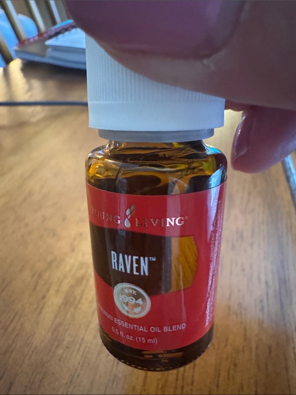 Young Living Raven Essential Oil Blend - Red and White Label